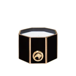 Hot Black & Gold Shiny Small Octagonal Scented Candle Scented Candles