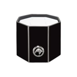 Shop Black & Platinum Large Octagonal Scented Candle Scented Candles