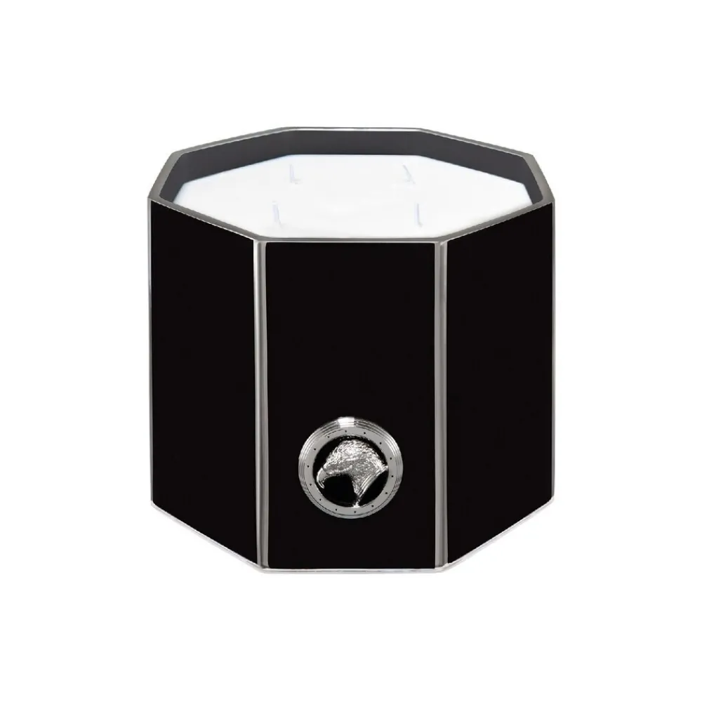Shop Black & Platinum Large Octagonal Scented Candle Scented Candles