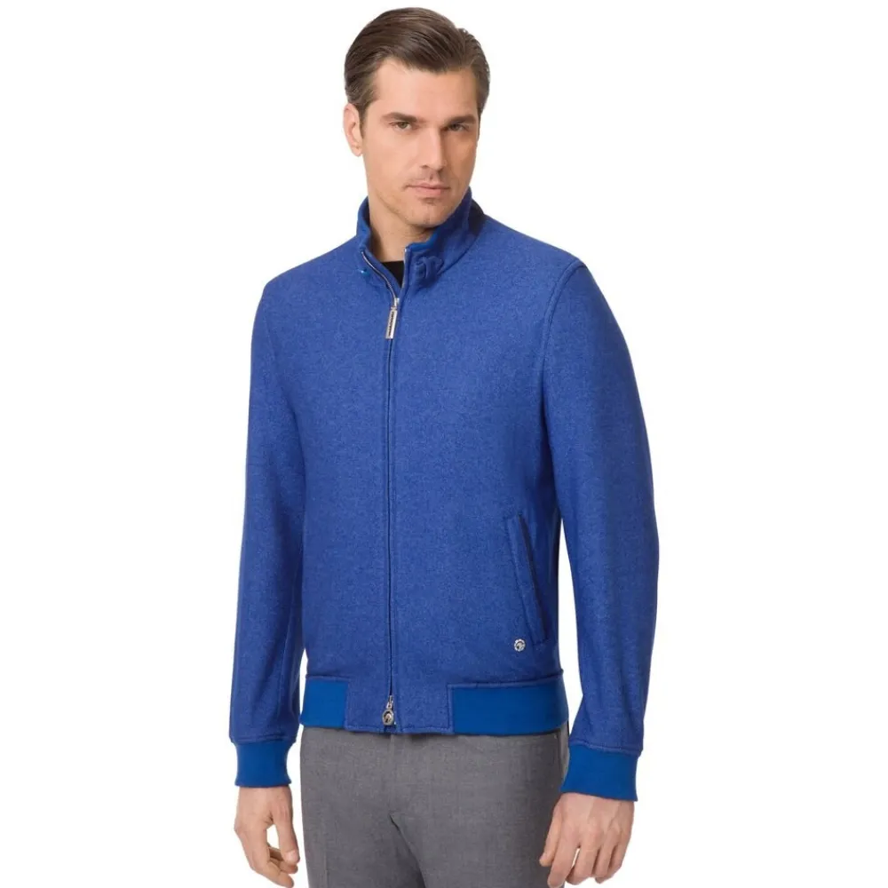 Best Sale Blouson In Cashmere And Silk Mens Last Sizes