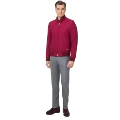 Online Blouson In Cashmere And Silk Mens Outerwear