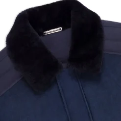 Online Blouson In Shearling And Silk Mens Outerwear