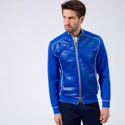 Fashion Blouson With Crocodile Inserts Mens Last Sizes