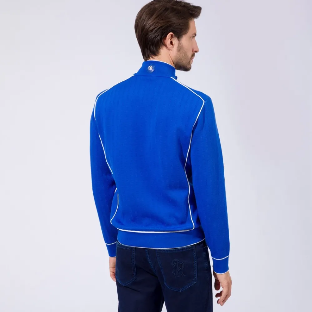 Fashion Blouson With Crocodile Inserts Mens Last Sizes