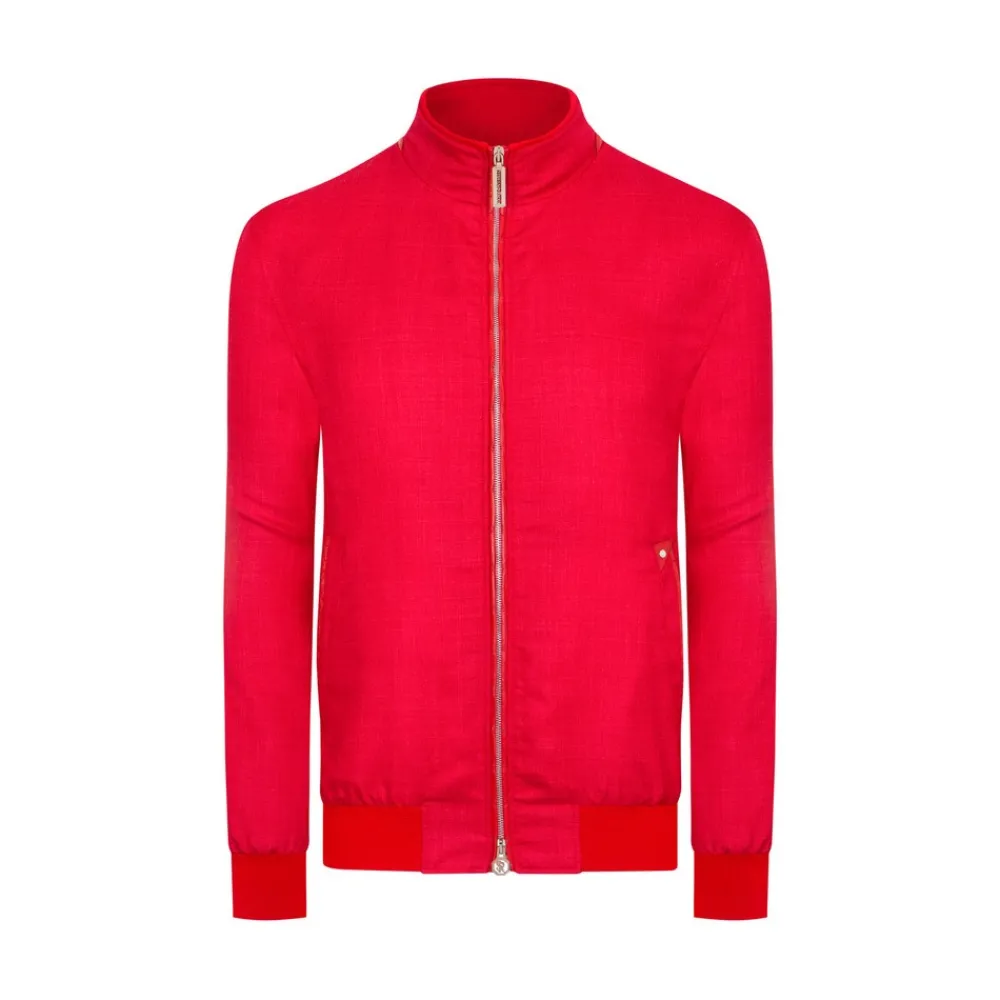 Sale Blouson With Crocodile Leather Inserts Mens Last Sizes