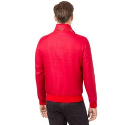 Sale Blouson With Crocodile Leather Inserts Mens Last Sizes