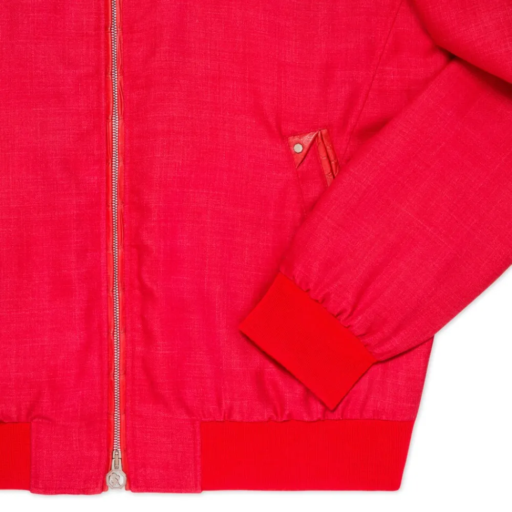 Sale Blouson With Crocodile Leather Inserts Mens Last Sizes