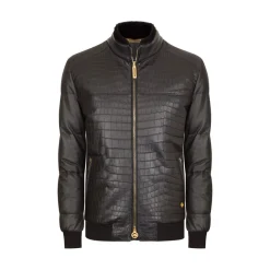 Outlet Blouson With Mink Fur Collar Mens Outerwear
