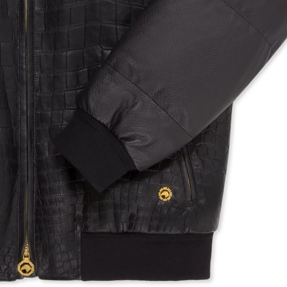Outlet Blouson With Mink Fur Collar Mens Outerwear
