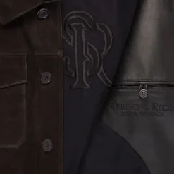 New Bufalino Nubuck Leather Field Jacket Mens Outerwear
