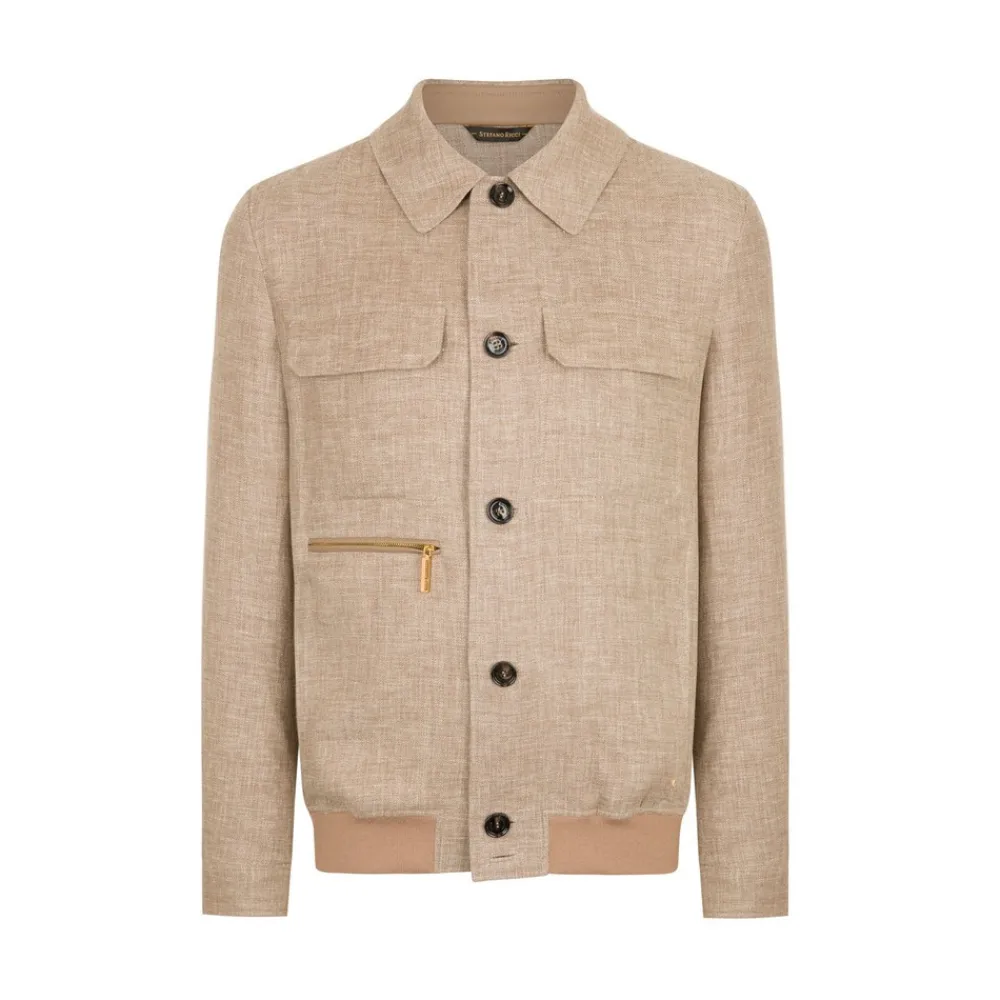 Outlet Button-Down Blouson Mens Last Sizes