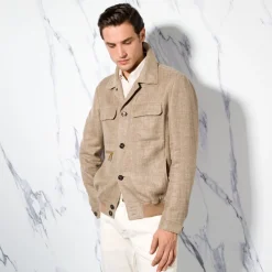 Outlet Button-Down Blouson Mens Last Sizes