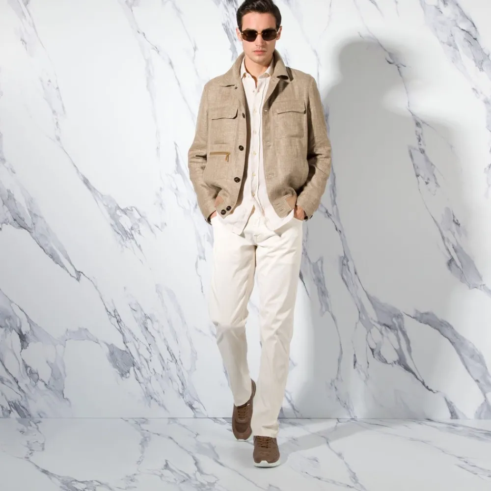 Outlet Button-Down Blouson Mens Last Sizes