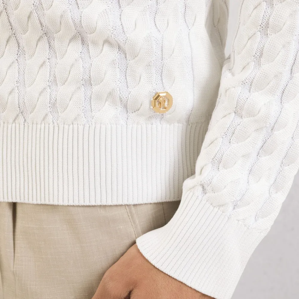 Best Cable Knit Crew Neck Sweater Mens Knitwear
