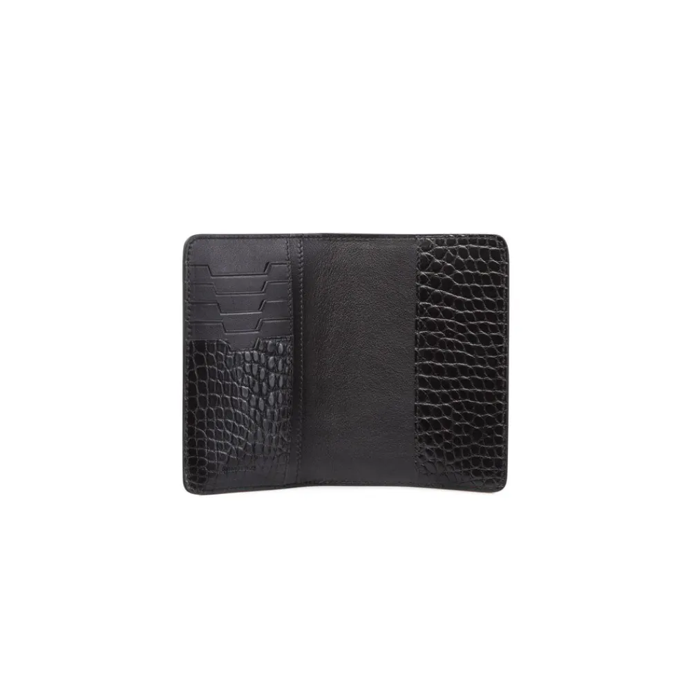 Best Sale Calfskin And Alligator Leather Bifold Wallet Small Leather Goods