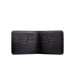 Flash Sale Calfskin And Alligator Leather Bifold Wallet Small Leather Goods