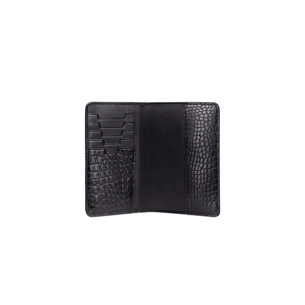 Flash Sale Calfskin And Alligator Leather Passport Holder Small Leather Goods