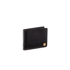 Best Sale Calfskin And Alligator Leather Bifold Wallet Small Leather Goods