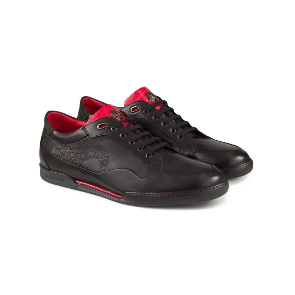 Best Calfskin And Crocodile Leather Sneakers Sneakers