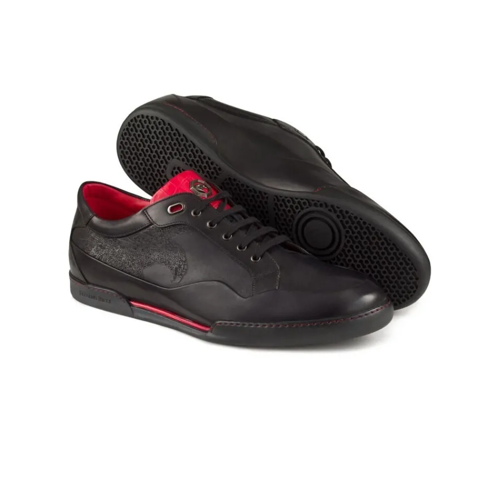 Best Calfskin And Crocodile Leather Sneakers Sneakers