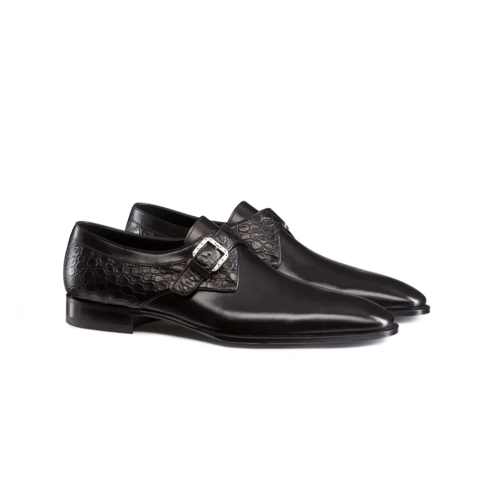 Clearance Calfskin And Matted Crocodile Leather Dress Shoes Dress Shoes