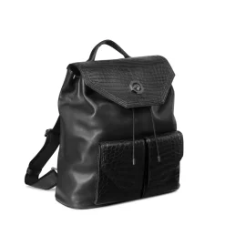 Clearance Calfskin And Matted Crocodile Backpack Bags