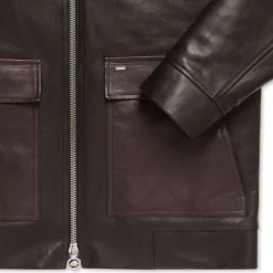 Outlet Calfskin And Shearling Blouson Mens Outerwear