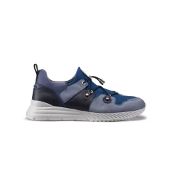 Shop Calfskin Leather And Suede Sneakers Sneakers