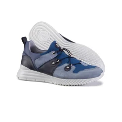 Shop Calfskin Leather And Suede Sneakers Sneakers