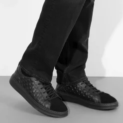 Sale Calfskin Leather And Suede Sneakers Sneakers