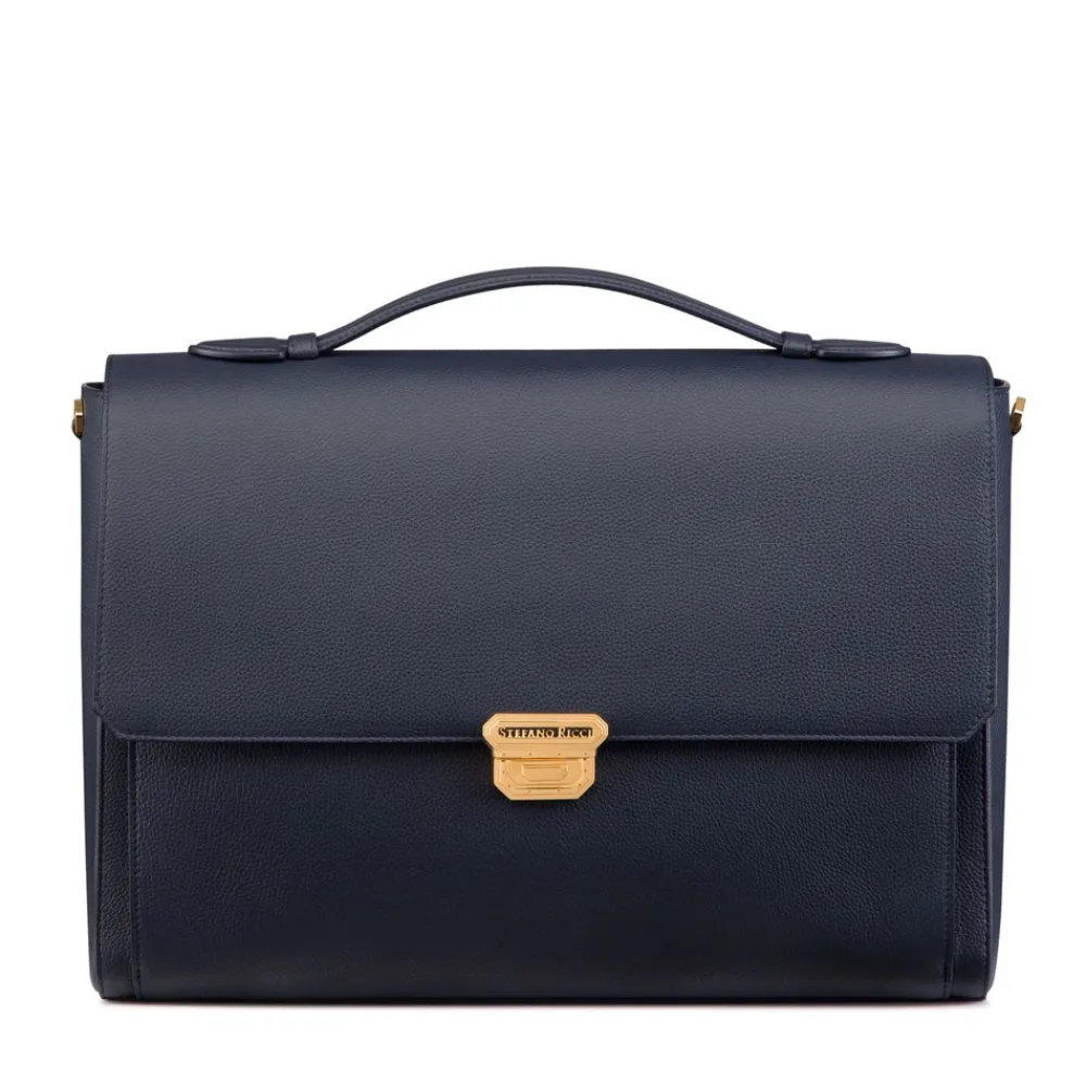 Fashion Calfskin Leather Briefcase Bags
