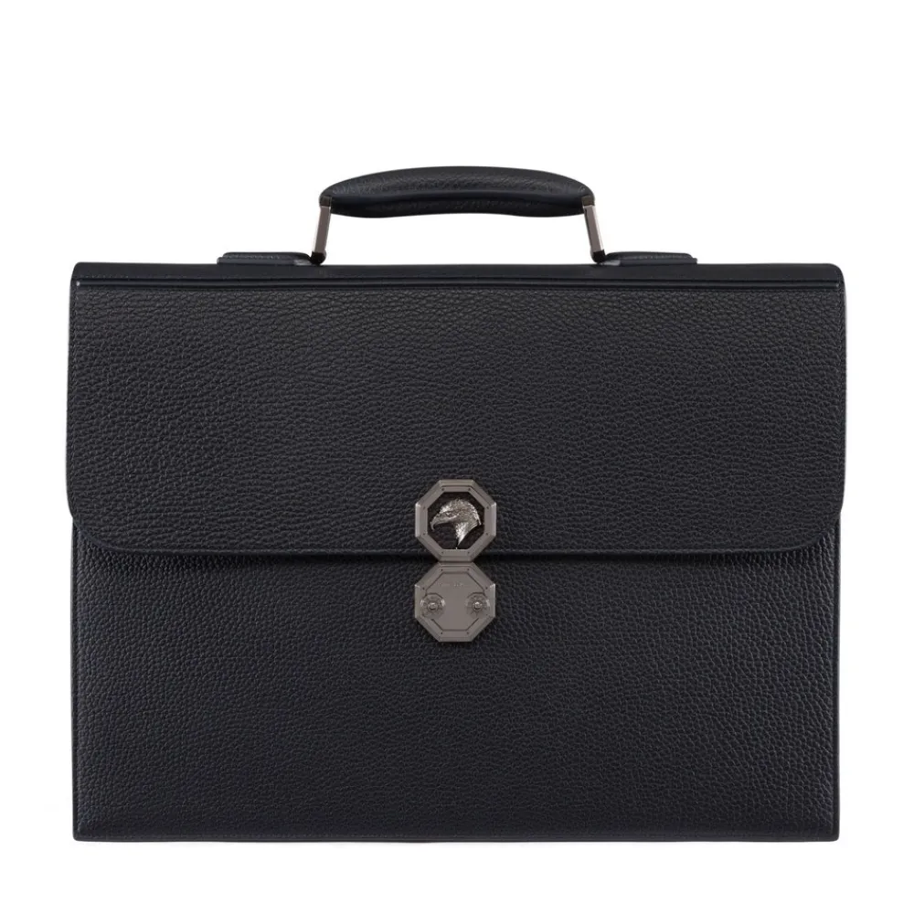 Best Sale Calfskin Leather Briefcase Bags
