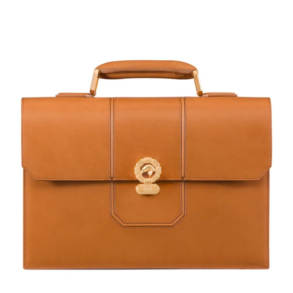Clearance Calfskin Leather Briefcase Bags