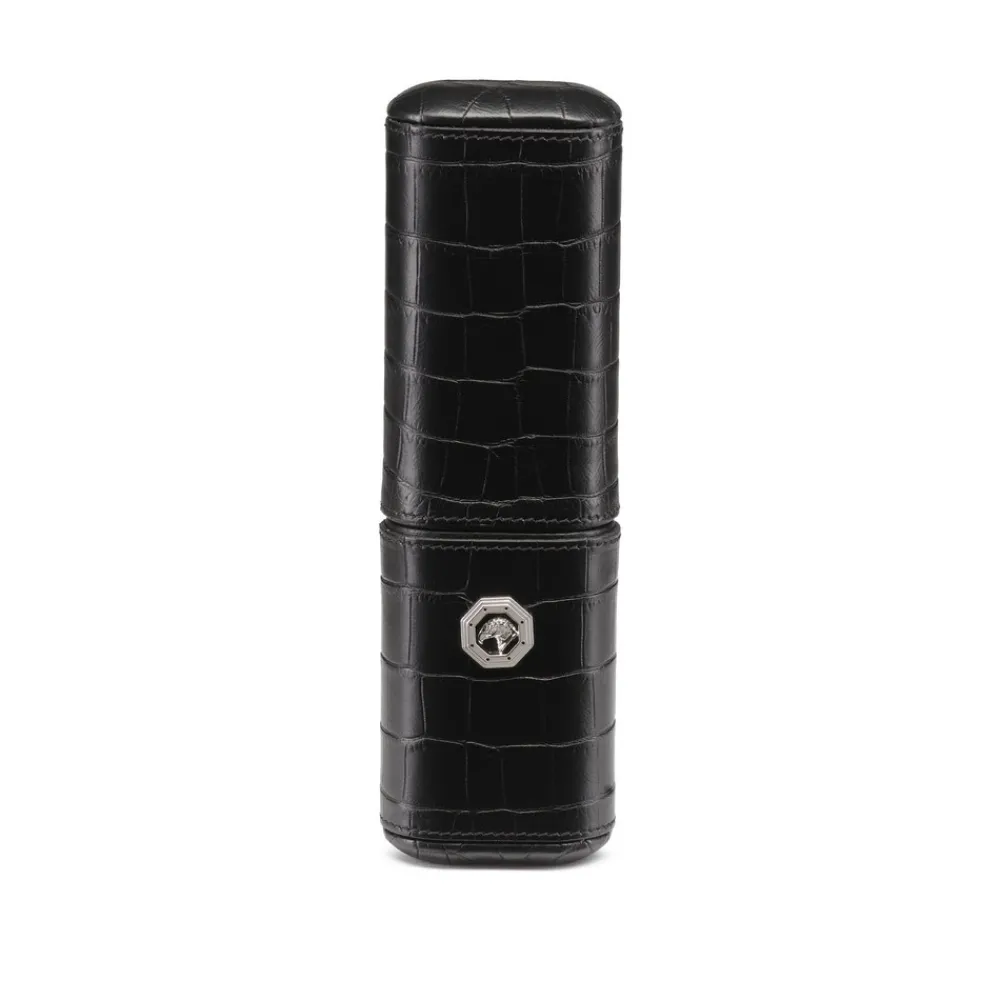 Fashion Calfskin Leather Cigar Holder (2 Cigars) Cigar Accessories
