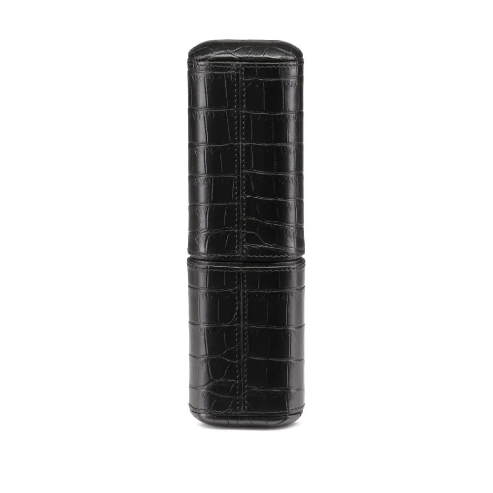 Fashion Calfskin Leather Cigar Holder (2 Cigars) Cigar Accessories