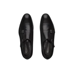 Best Sale Calfskin Leather Double Monk Strap Shoes Dress Shoes