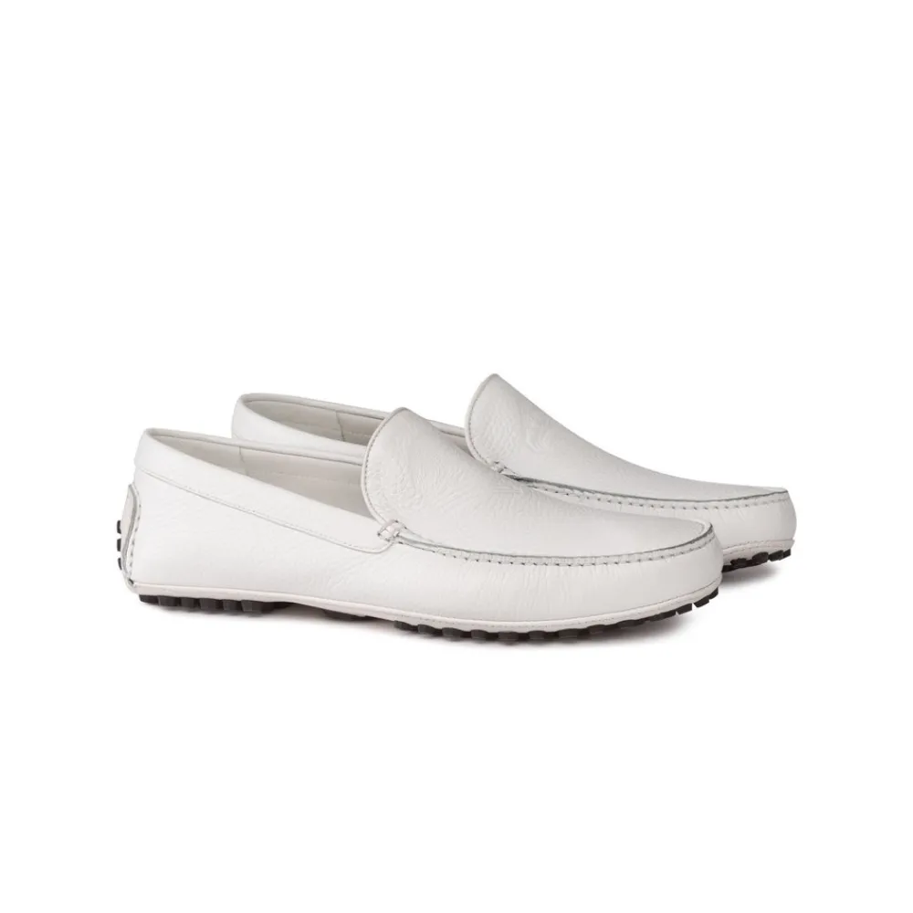 Cheap Calfskin Leather Driving Shoes Loafers