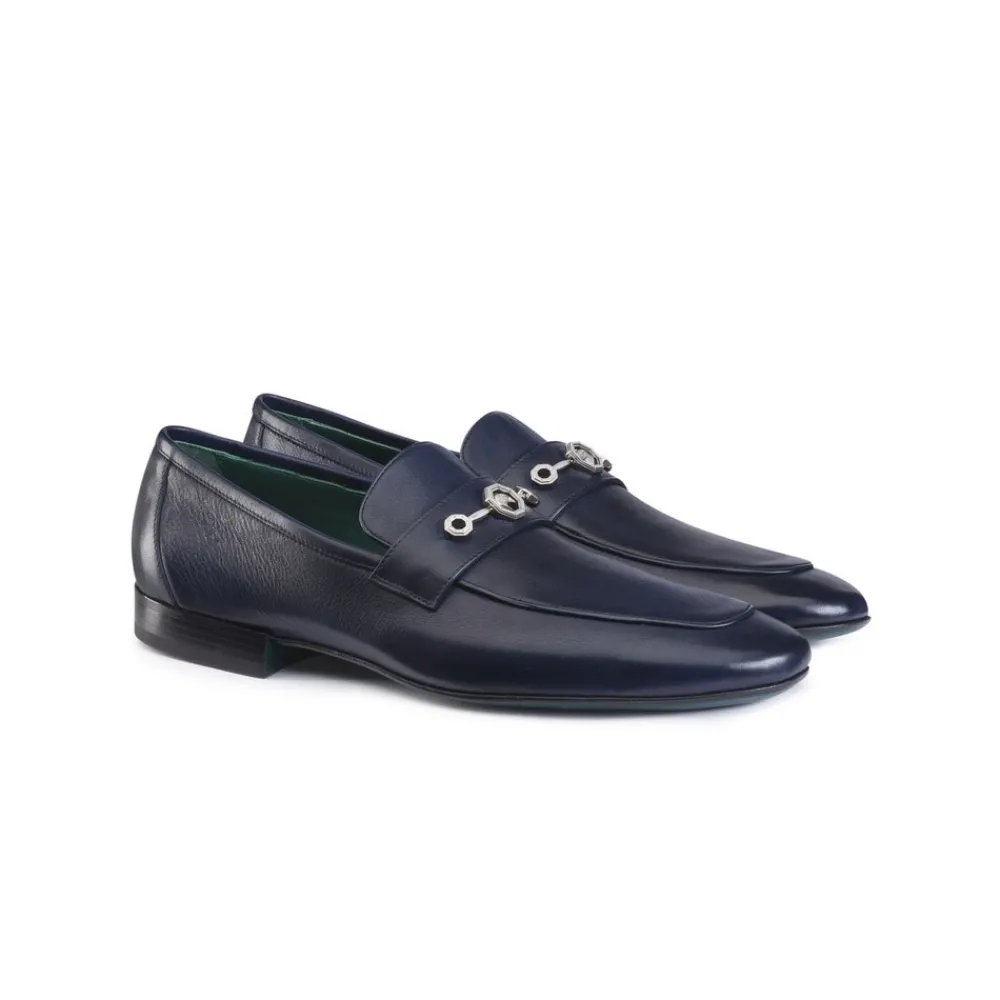 Online Calfskin Leather Loafers Loafers