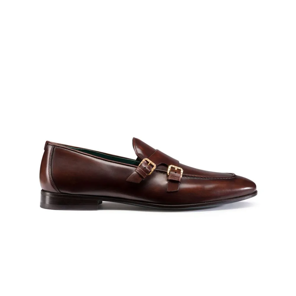 Best Calfskin Leather Monk Strap Loafers Loafers