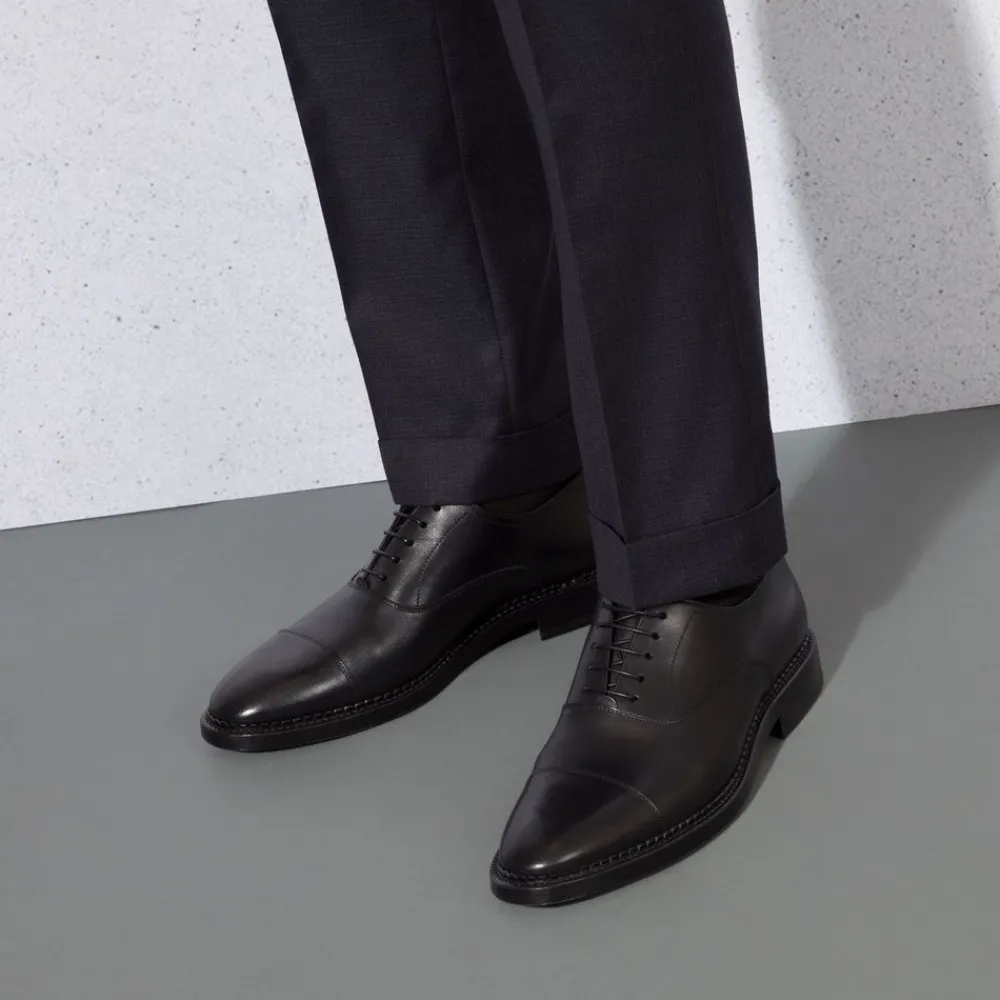Online Calfskin Leather Oxford Shoes Oxford & Derbies