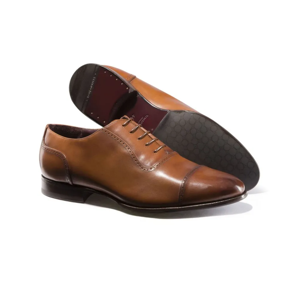 Online Calfskin Leather Oxford Shoes Oxford & Derbies