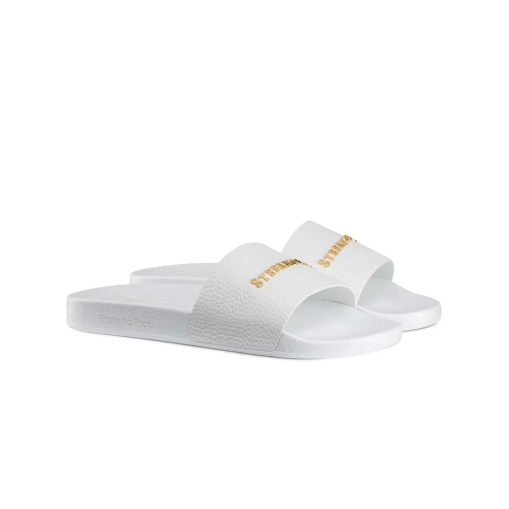 Discount Calfskin Leather Slides Espadrilles & Sandals