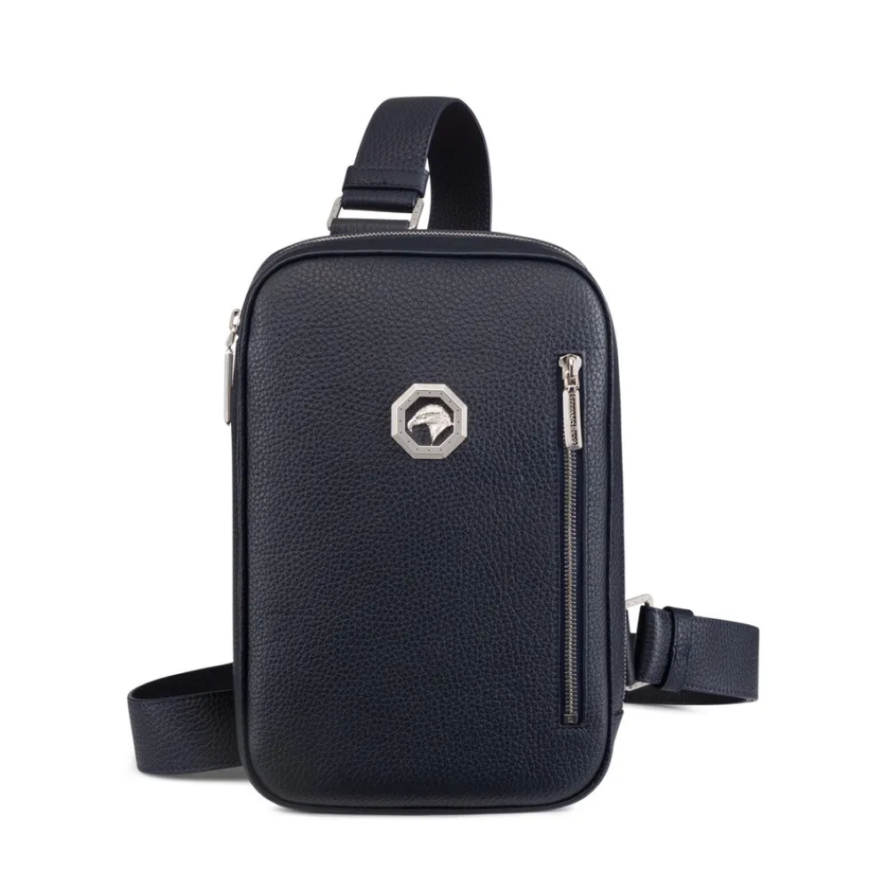 Outlet Calfskin Leather Sling Backpack Bags