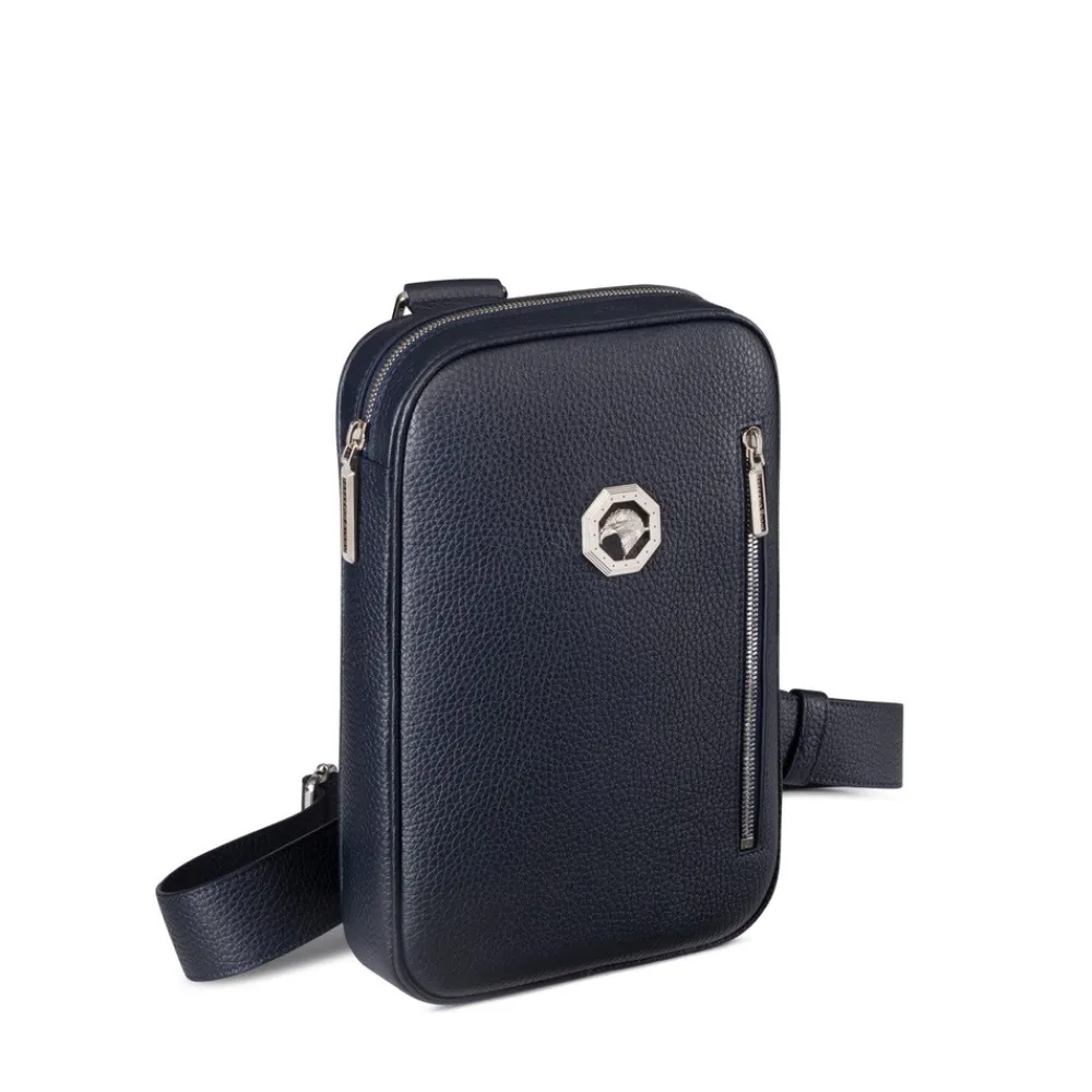 Outlet Calfskin Leather Sling Backpack Bags
