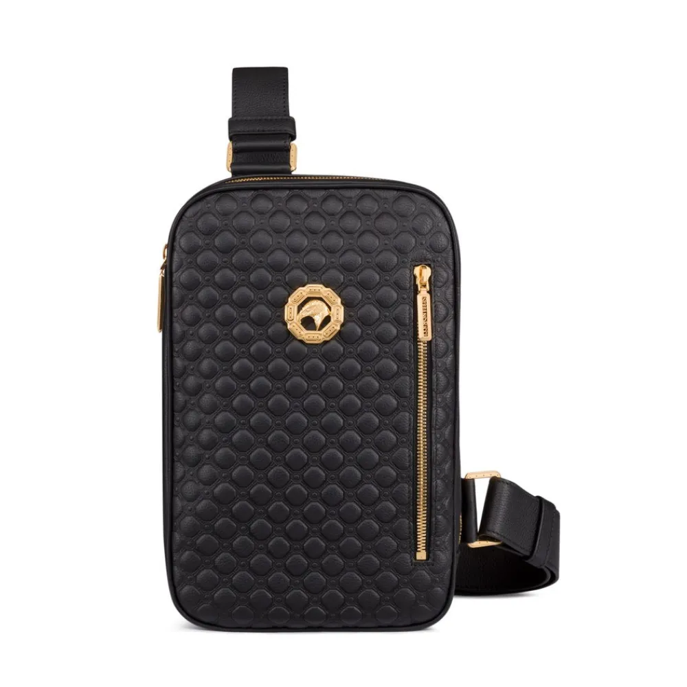 Best Sale Calfskin Leather Sling Backpack Bags