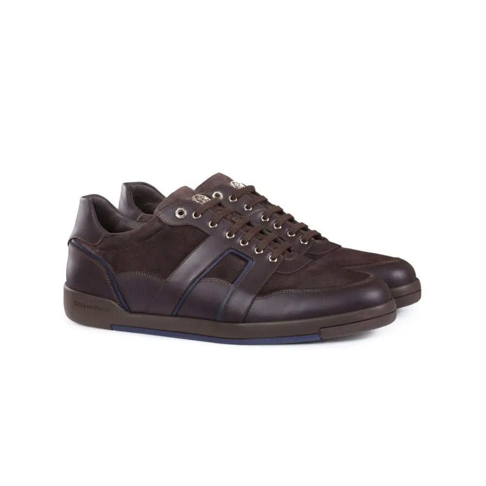 Outlet Calfskin Leather Sneakers Sneakers
