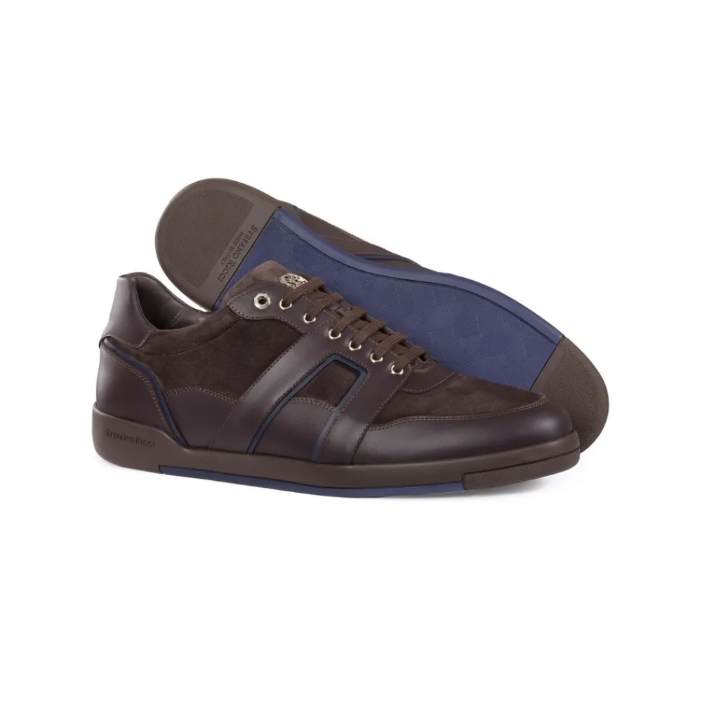 Outlet Calfskin Leather Sneakers Sneakers