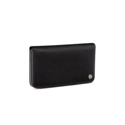 New Calfskin Leather Zip Around Wallet Small Leather Goods
