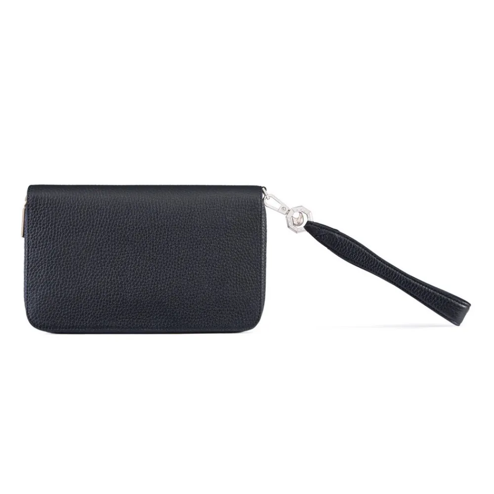 Shop Calfskin Leather Zip-Around Wallet Small Leather Goods