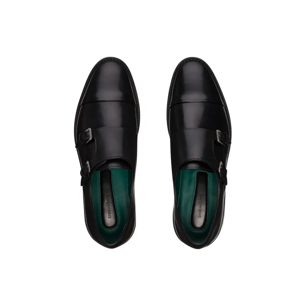 New Calfskin Monk Strap Shoes Dress Shoes